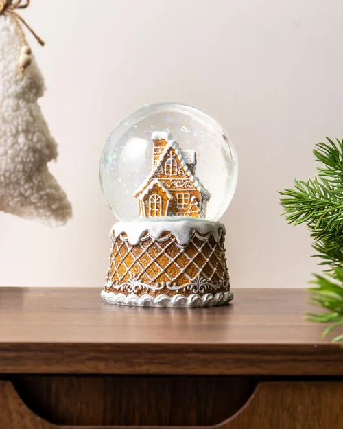 WeRChristmas Gingerbread House Snow Globe 14 Cm - No Size Image 3