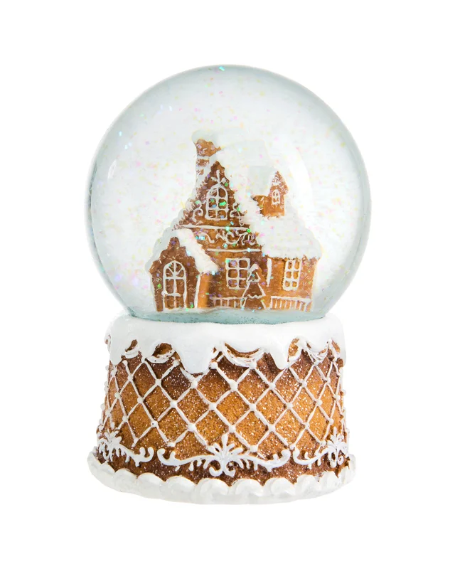 WeRChristmas Gingerbread House Snow Globe 14 Cm