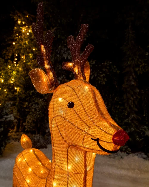 WeRChristmas Pre-Lit 3D Reindeer Silhouette 103 Cm - No Size Image 3