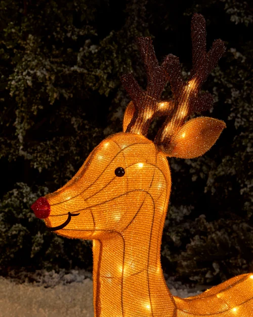 WeRChristmas Pre-Lit 3D Reindeer Silhouette 103 Cm - No Size Image 6