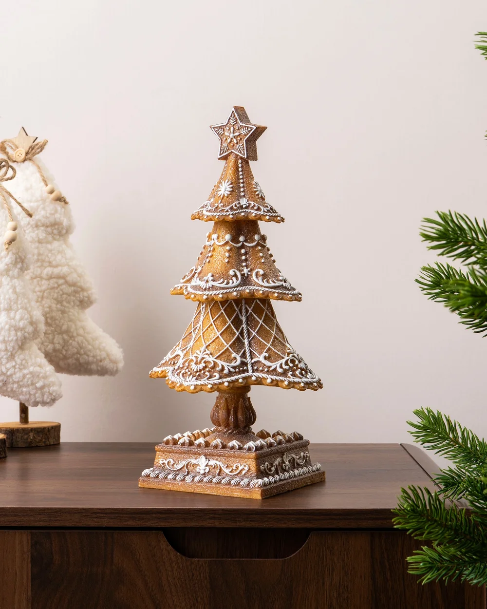 WeRChristmas Gingerbread Christmas Tree Decoration 32 Cm - No Size Image 3