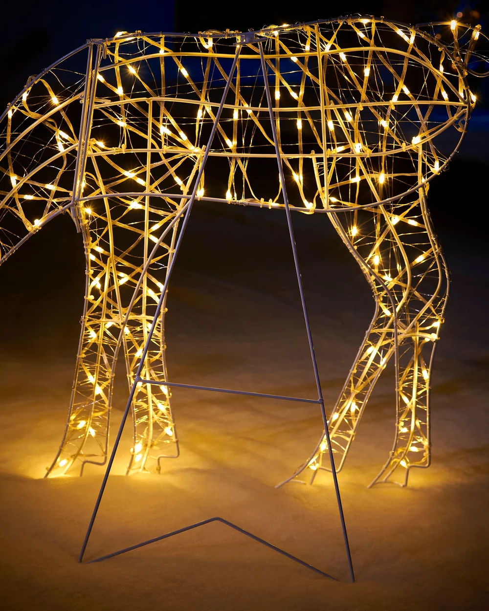 WeRChristmas Multi-Colour 2D Grazing Reindeer Silhouette 95 Cm - No Size Image 5