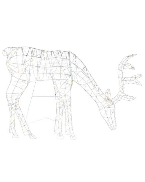WeRChristmas Multi-Colour 2D Grazing Reindeer Silhouette 95 Cm - No Size Image 1