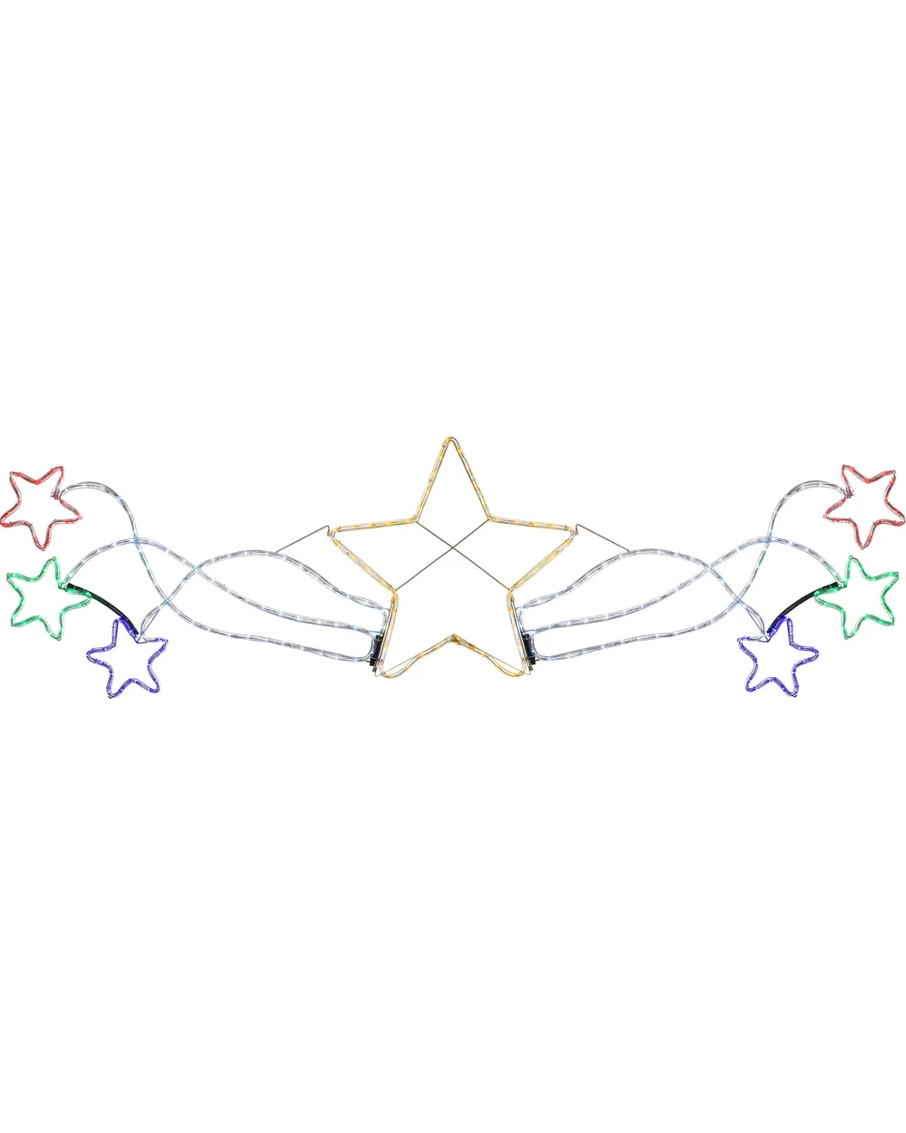 WeRChristmas White Star Motif Rope Light Silhouette 190 Cm - No Size Image 1