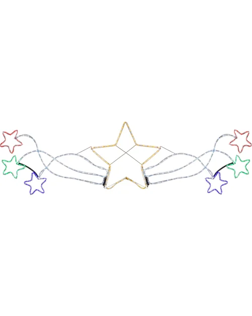 WeRChristmas White Star Motif Rope Light Silhouette 190 Cm - No Size Image 1