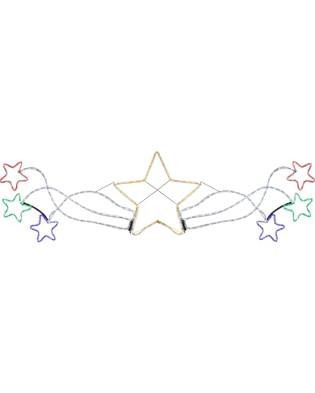 WeRChristmas White Star Motif Rope Light Silhouette 190 Cm