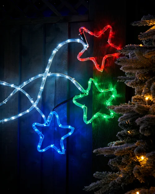 WeRChristmas White Star Motif Rope Light Silhouette 190 Cm - No Size Image 5