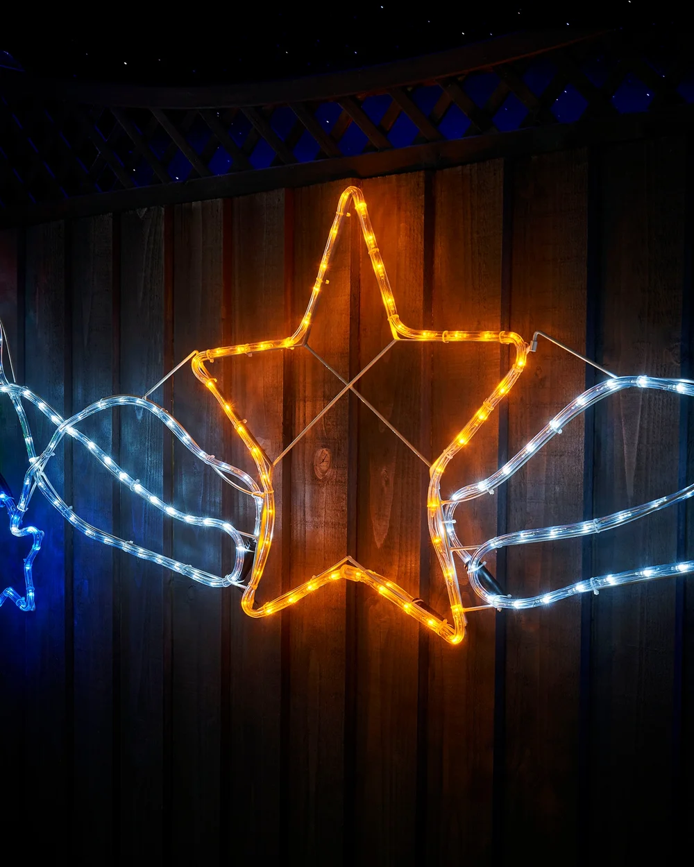 WeRChristmas White Star Motif Rope Light Silhouette 190 Cm - No Size Image 4