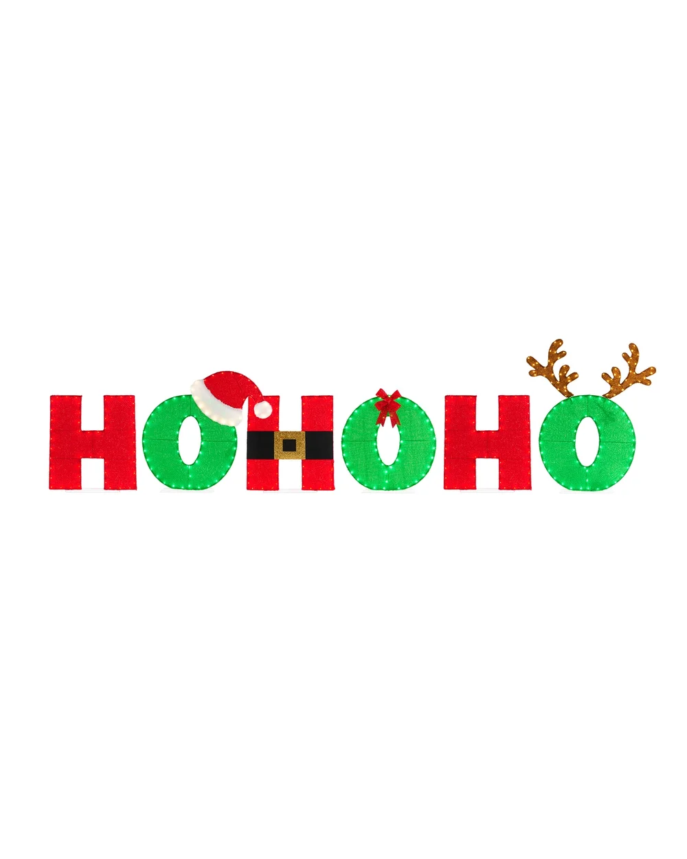 WeRChristmas Pre-Lit Ho Ho Ho Silhouette 330 Cm - No Size Image 1