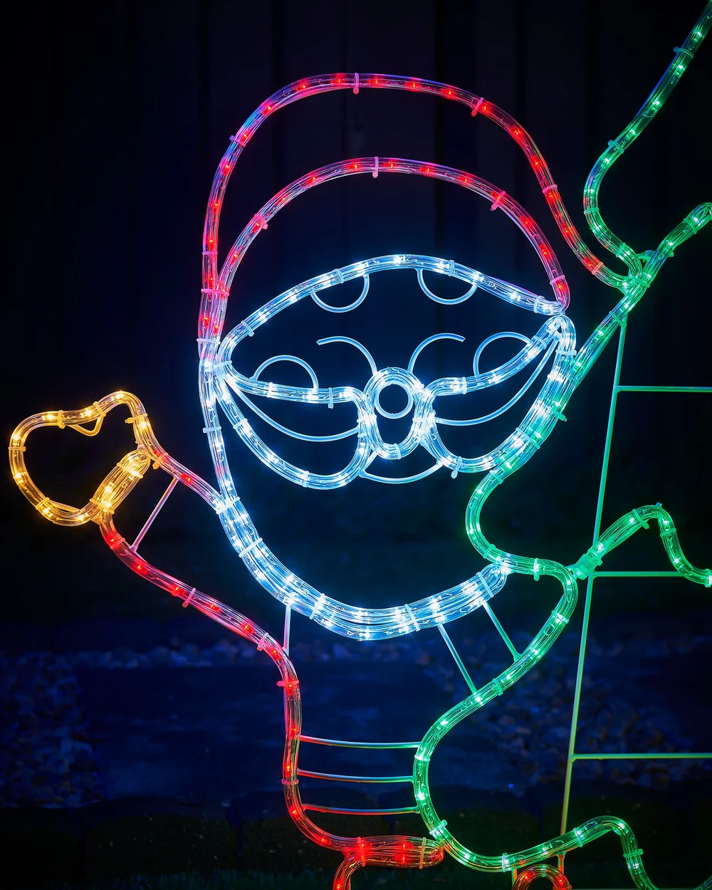 WeRChristmas White Santa And Reindeer Rope Light Silhouette 1.2 M - No Size Image 2