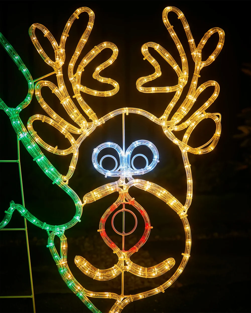 WeRChristmas White Santa And Reindeer Rope Light Silhouette 1.2 M - No Size Image 3
