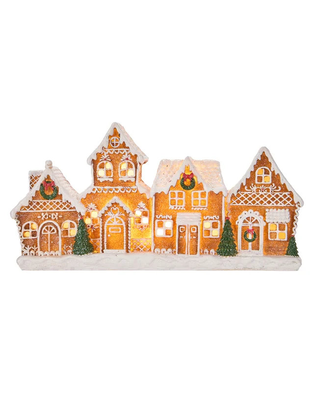 WeRChristmas Pre-Lit Gingerbread Village 25 Cm