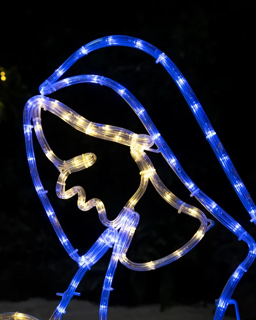 WeRChristmas Pre-Lit Jesus Mary And Joseph Nativity Rope Light Silhouette 130 Cm - No Size Image 3
