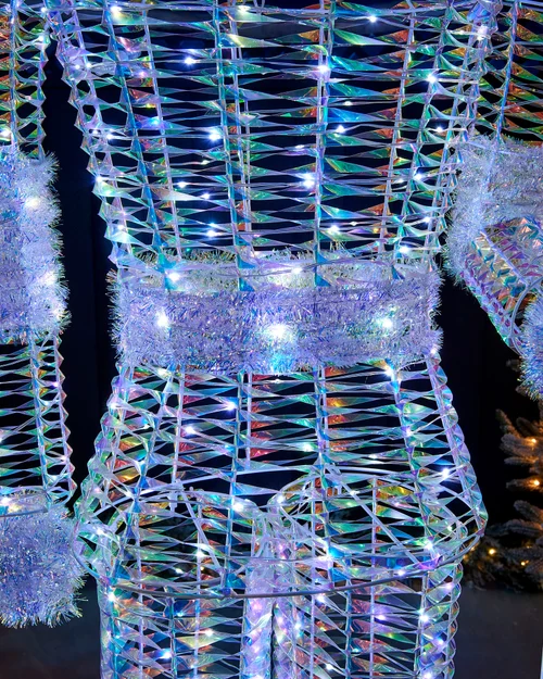 WeRChristmas Multi-Colour Pre-Lit Iridescent Nutcracker 400 White Leds 5 M Lead Entrance And Garden Display 6.5 Ft - No Size Image 5