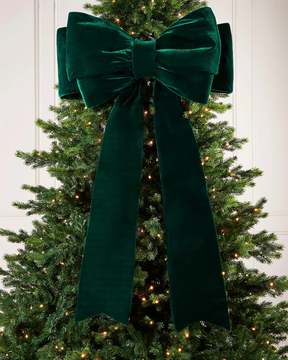 WeRChristmas Sage Green Large Velvet Christmas Bow 140 Cm - No Size Image 2