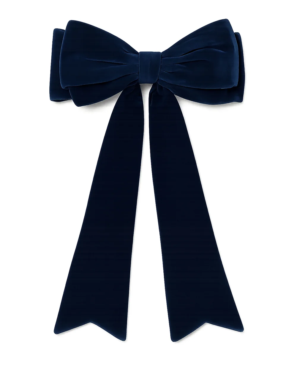 WeRChristmas Navy Large Velvet Christmas Bow 140 Cm - No Size Image 1