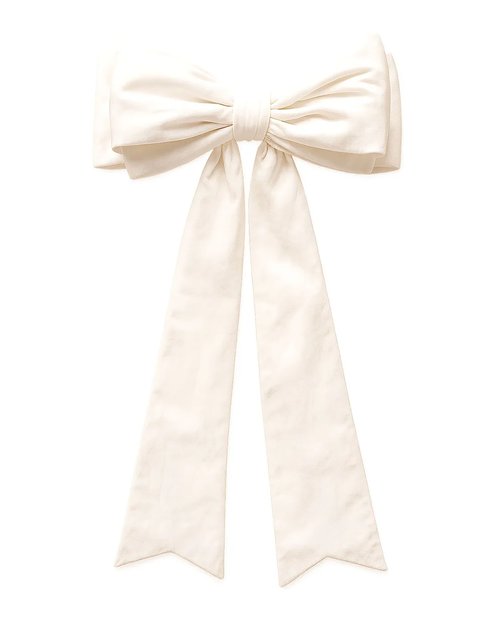 WeRChristmas White Large Velvet Christmas Bow 140 Cm - No Size Image 1