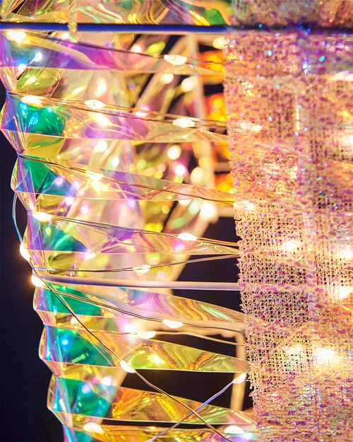 WeRChristmas Multi-Colour Pre-Lit Iridescent Present Stack 95 Cm - No Size Image 4