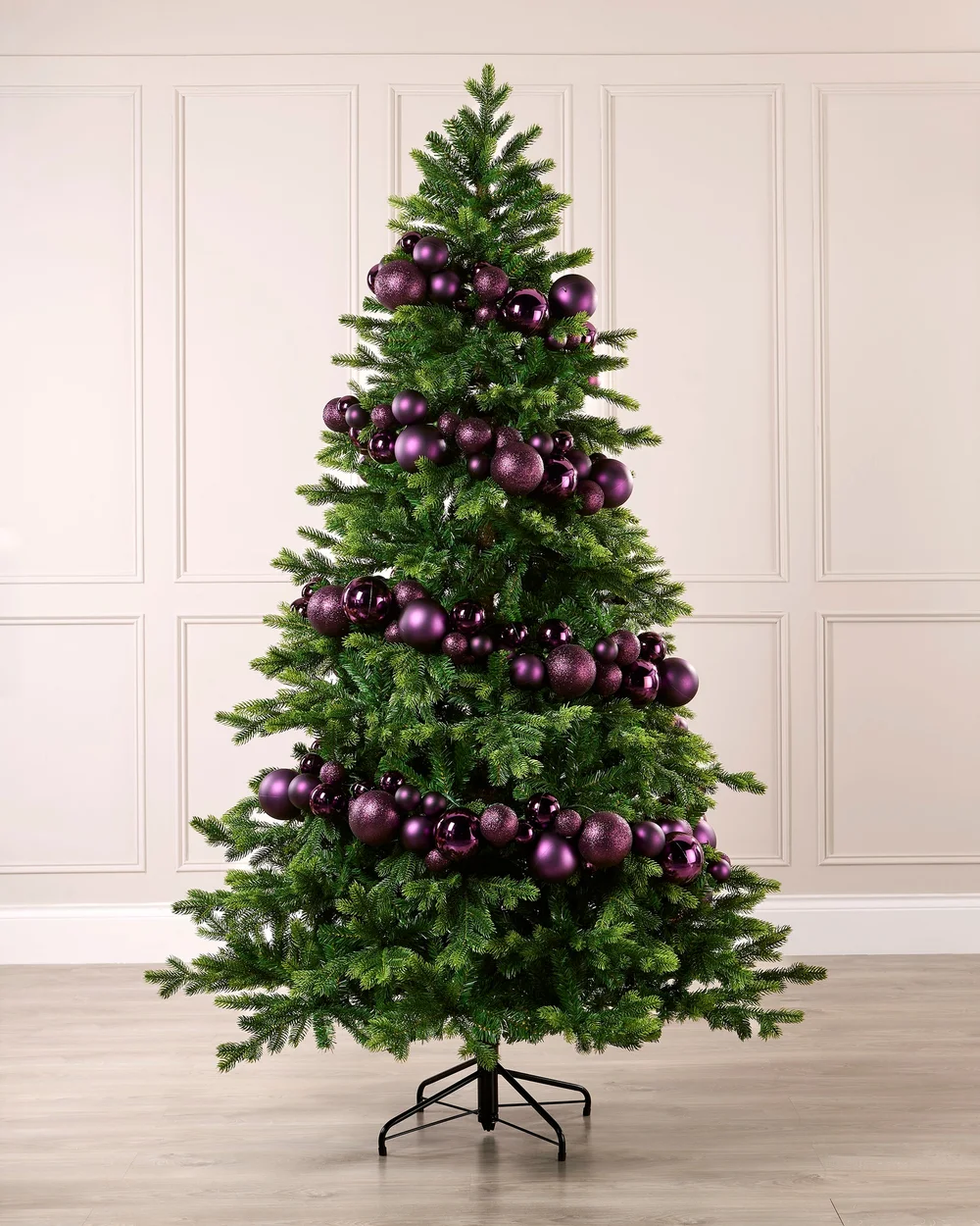 WeRChristmas Purple Bauble Garland 9 Ft - No Size Image 2