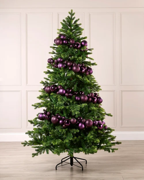 WeRChristmas Purple Bauble Garland 9 Ft - No Size Image 2