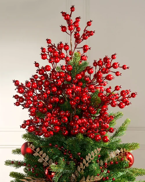WeRChristmas Red Berry Christmas Tree Topper 90 Cm - No Size Image 3