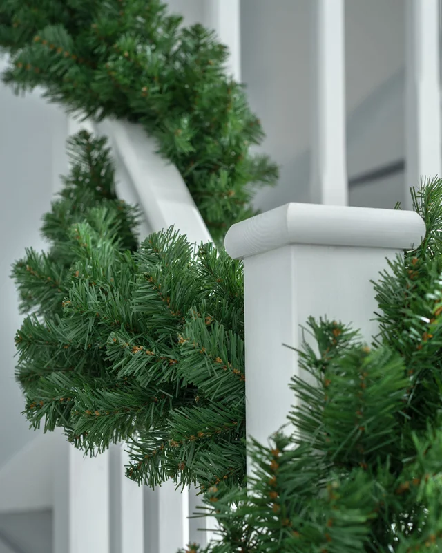 WeRChristmas Green Extra-Thick Pine Artificial Christmas Garland 9 Ft