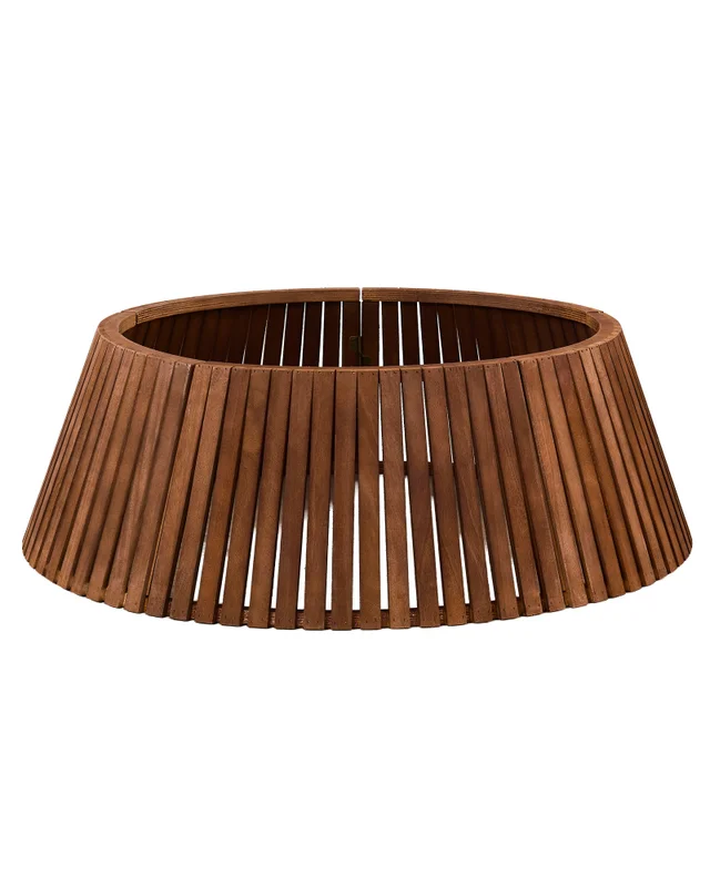 WeRChristmas Brown Wooden Christmas Tree Collar 72 Cm
