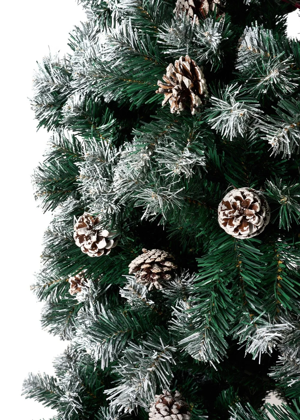 Lifeideas Green Snow Flocked Artificial Christmas Tree 180cm - One Size Image 5