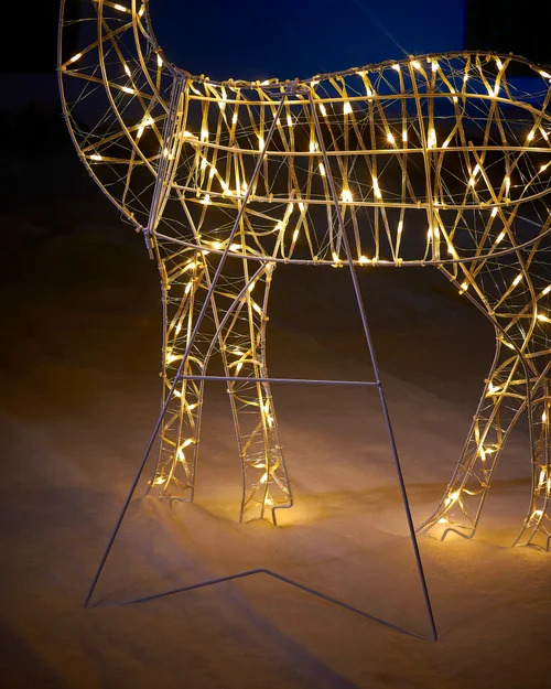 WeRChristmas Multi-Colour 2D Standing Reindeer Silhouette 95 Cm - No Size Image 5