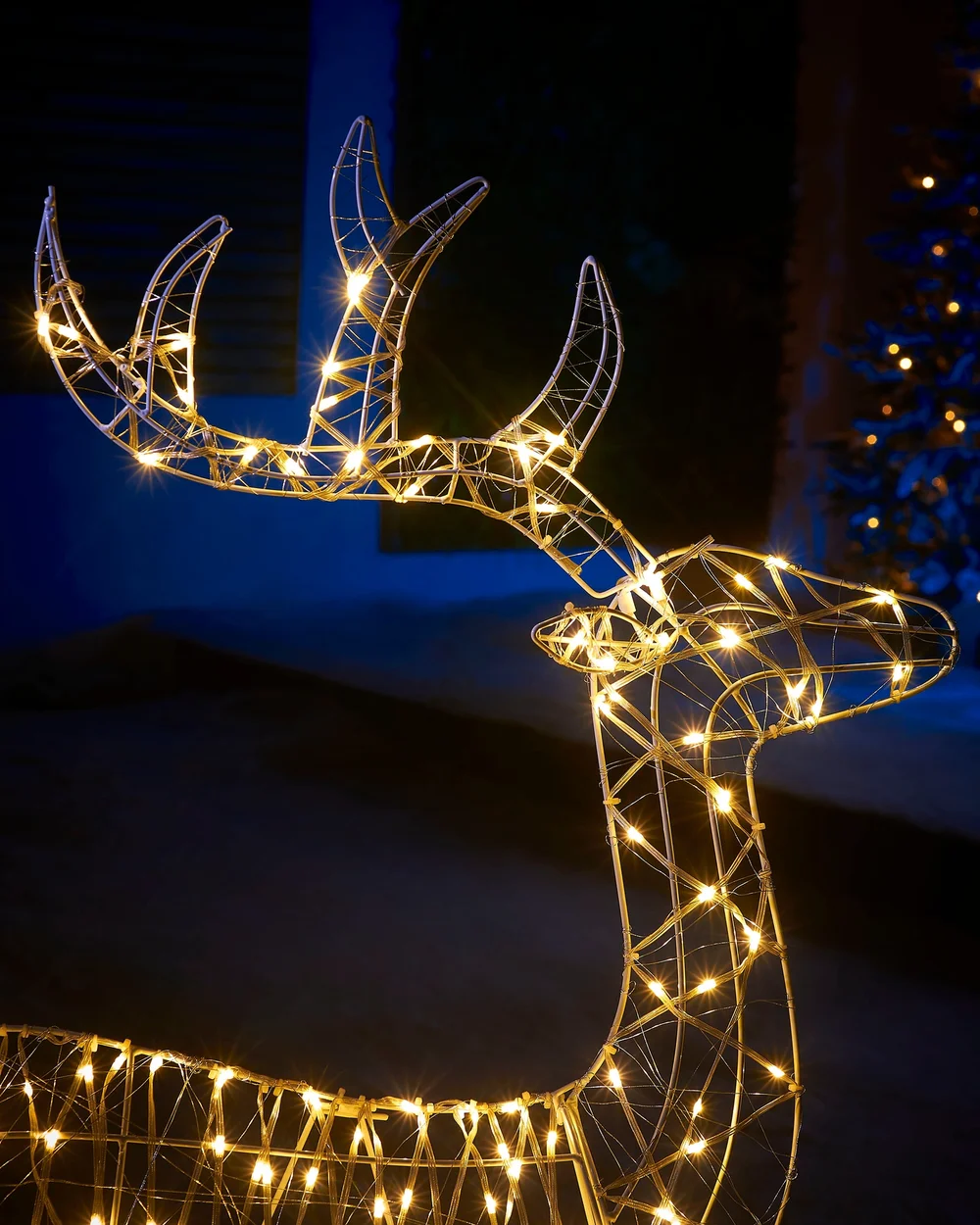 WeRChristmas Multi-Colour 2D Standing Reindeer Silhouette 95 Cm - No Size Image 3