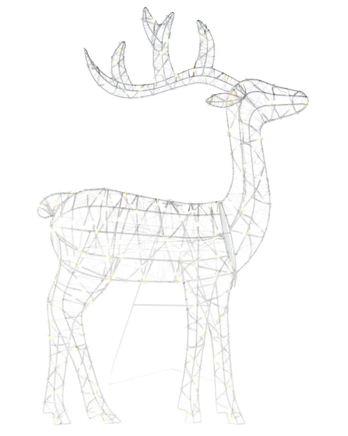 WeRChristmas Multi-Colour 2D Standing Reindeer Silhouette 95 Cm - No Size Image 1