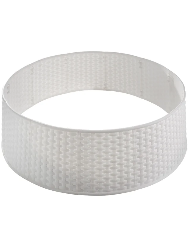 WeRChristmas White Rattan Effect Christmas Tree Collar 65 Cm
