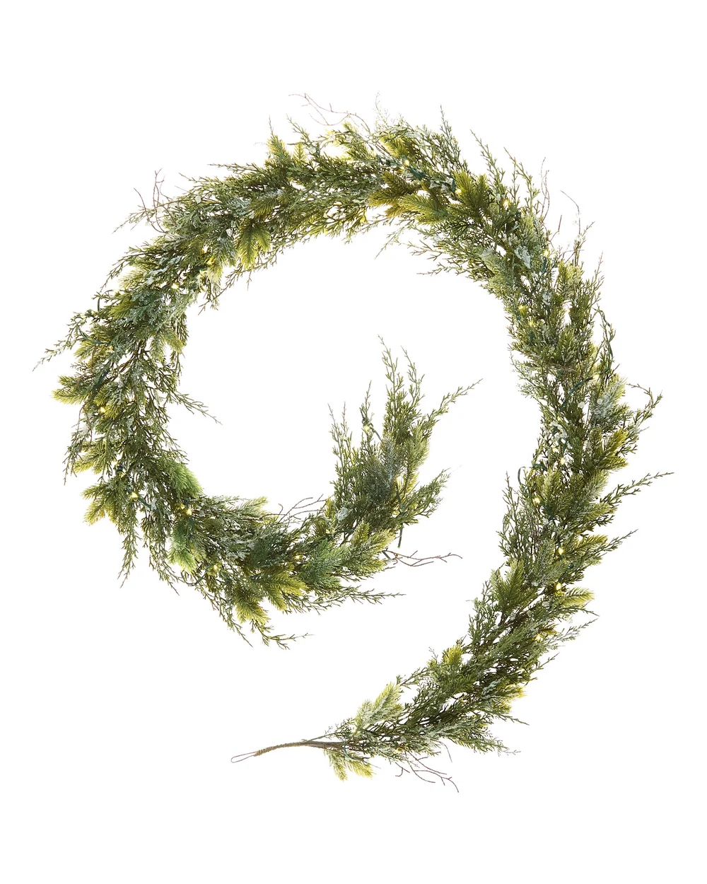 WeRChristmas Pre-Lit Decorative Snow-Flocked Garland 9 Ft - No Size Image 1
