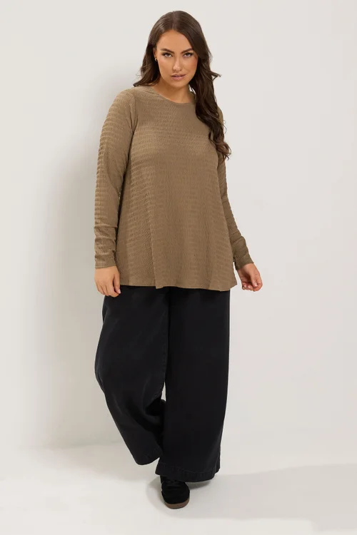 Yours Curve Natural Brown Swing Top - 18 Image 2