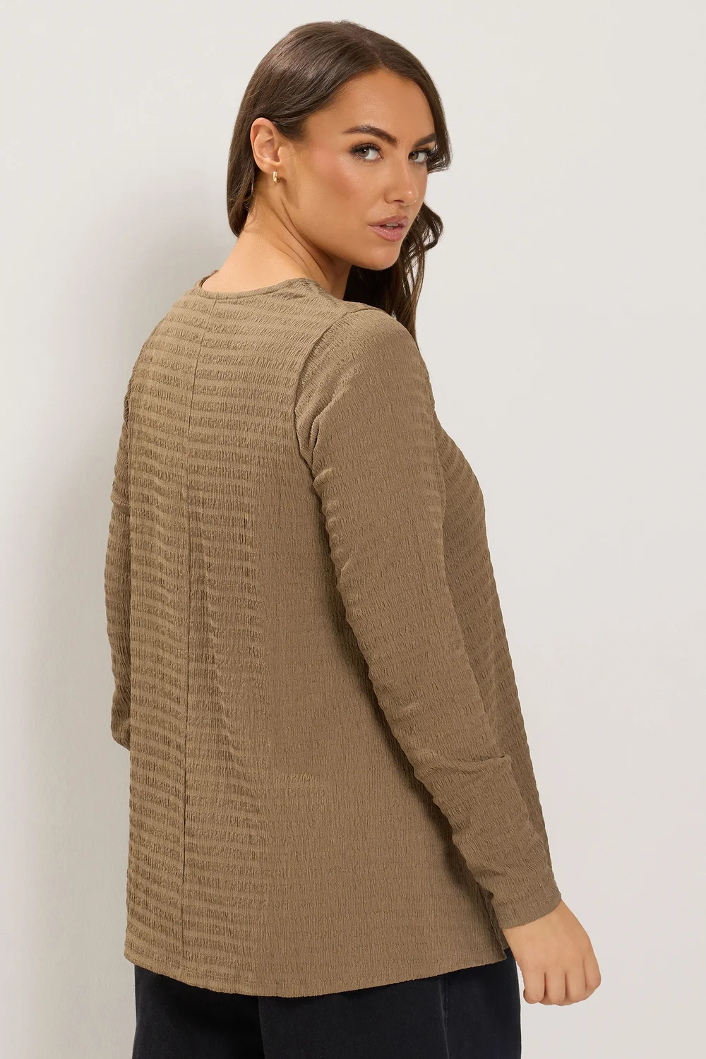 Yours Curve Natural Brown Swing Top - 18 Image 3