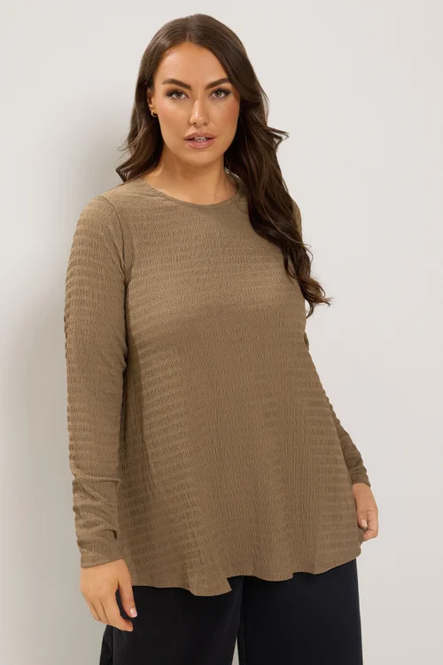 Yours Curve Natural Brown Swing Top - 18 Image 1