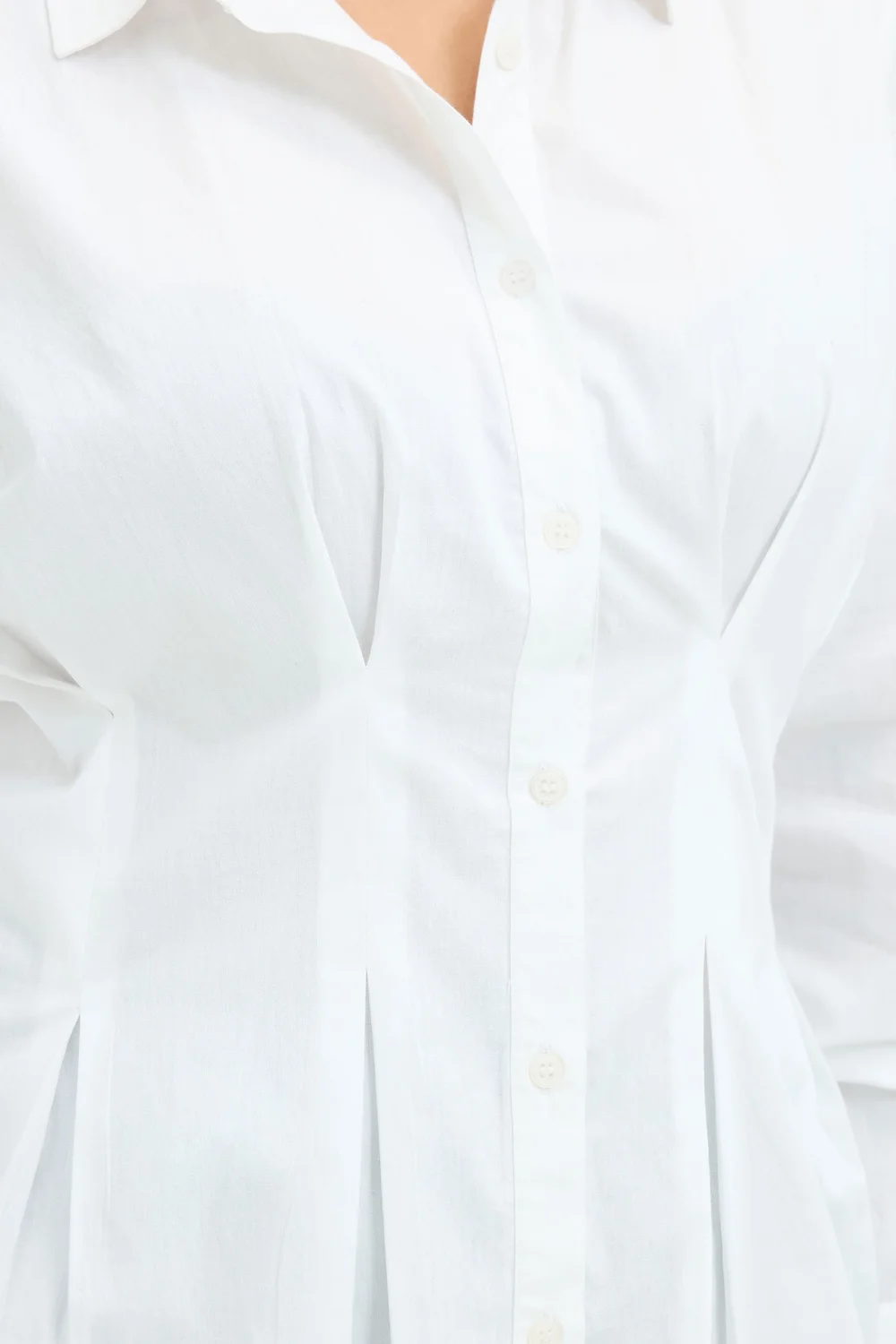 Yours Limited Curve White Cinched Seam Detail Shirt - 18 Image 5