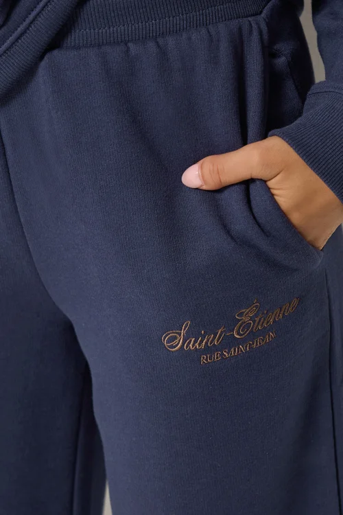 PixieGirl Petite Navy Blue 'St Etienne' Wide Leg Joggers - 14/L27 Image 5