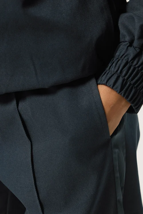 PixieGirl Petite Navy Blue Wide Leg Trousers - 16 Image 4