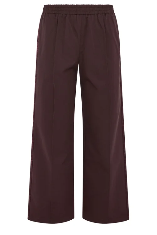 PixieGirl Petite Burgundy Wide Leg Trousers - 10 Image 5