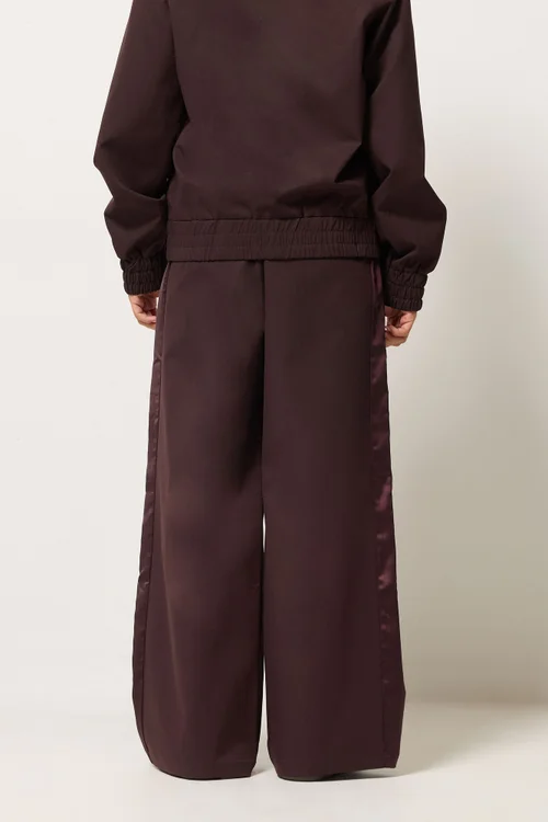 PixieGirl Petite Burgundy Wide Leg Trousers - 10 Image 3