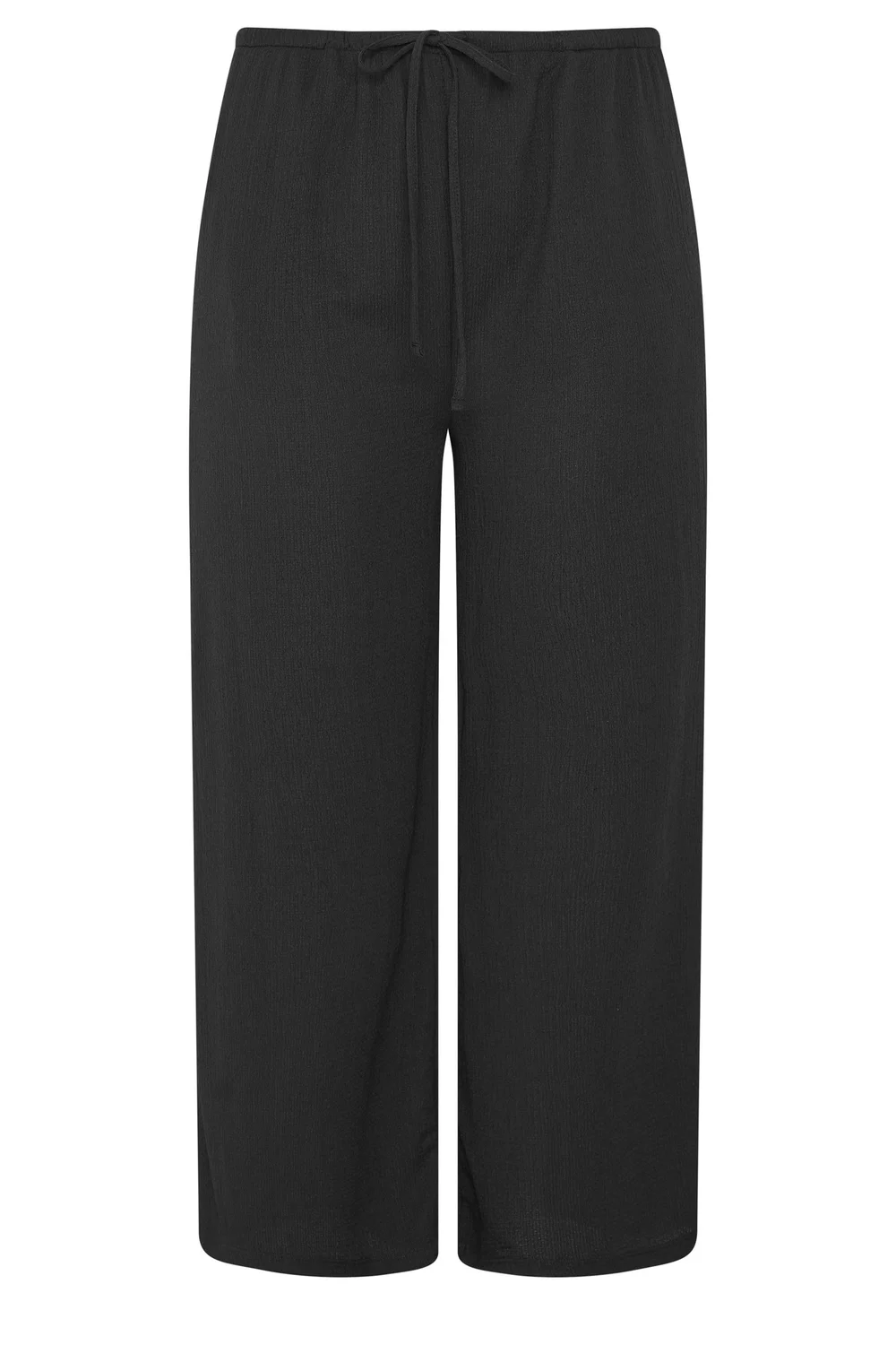 Yours Curve Black Textured Trousers - 20/L28 Image 5