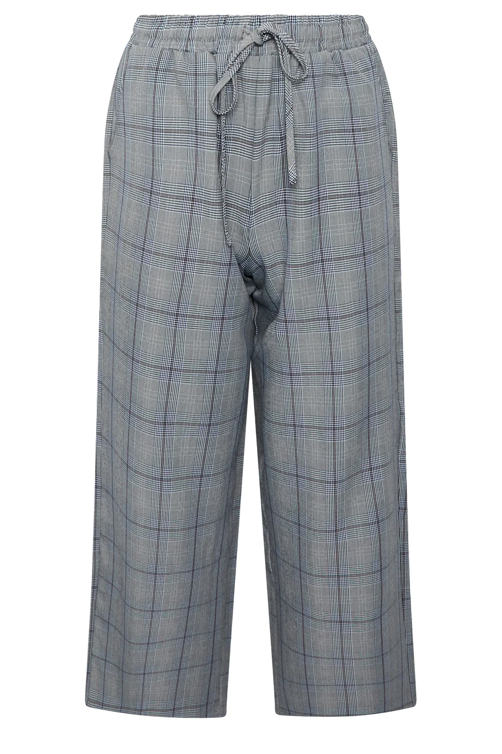 PixieGirl Petite Grey Check Wide Leg Trousers - 6/L27 Image 5