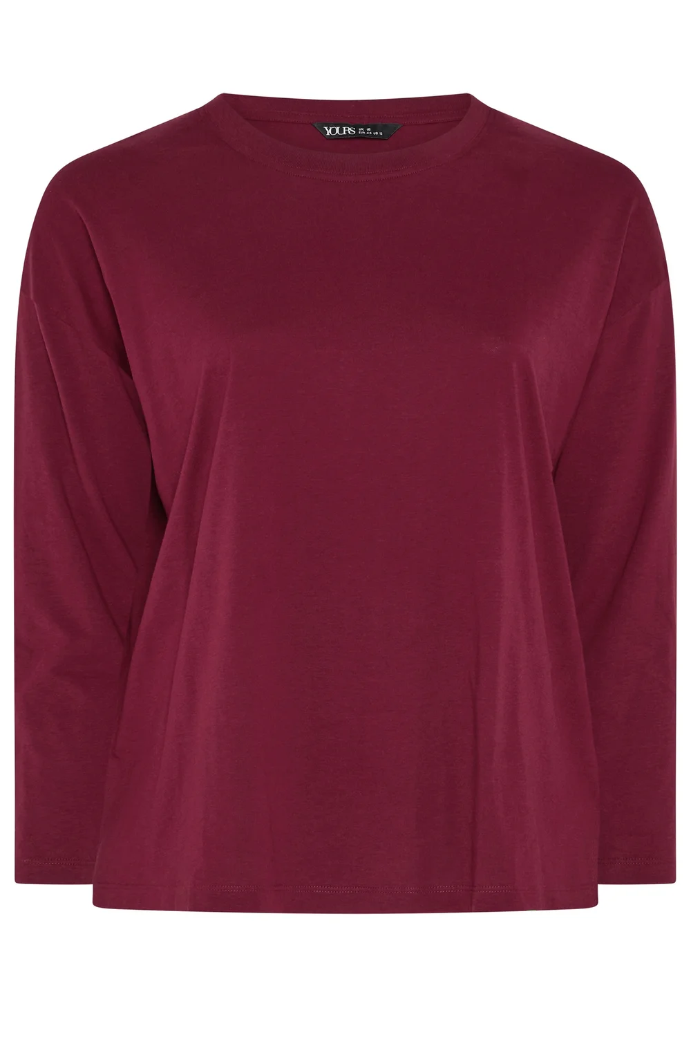 Yours Curve Red Relaxed Cotton Top - 18 Image 4
