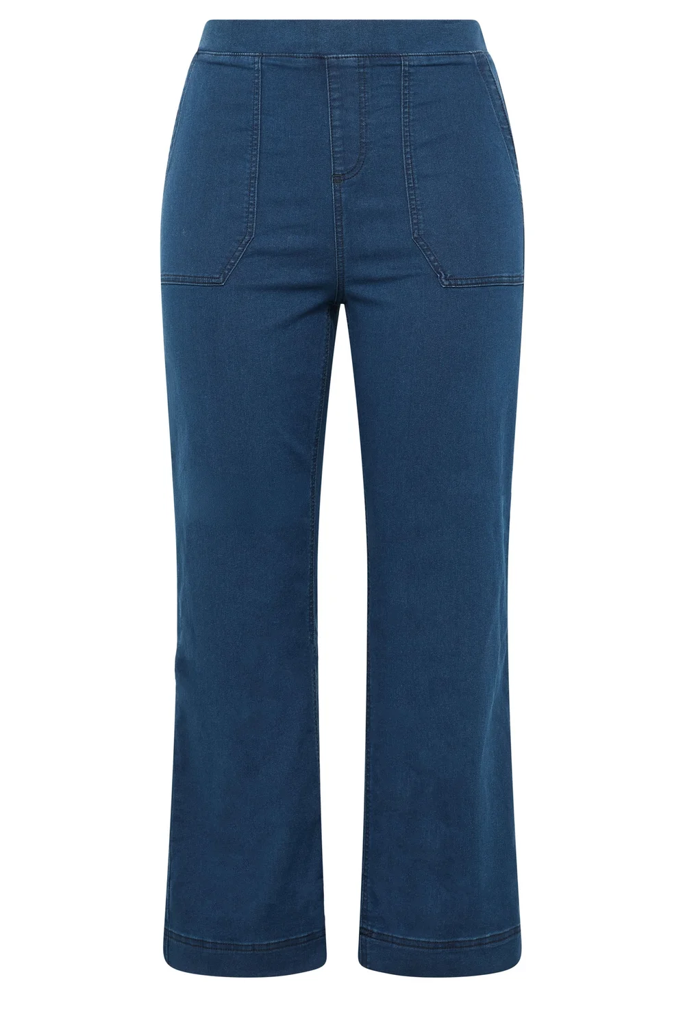 Yours Curve Blue Patch Pocket Jeggings - 18/L30 Image 5