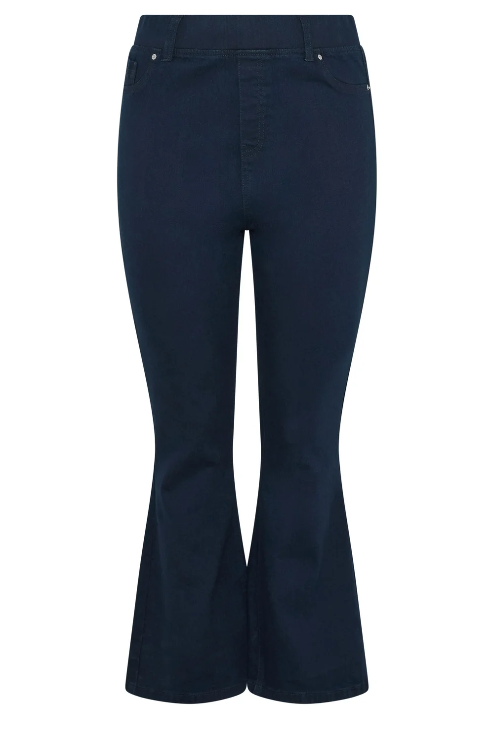 Yours Curve Indigo Blue Flared Jeggings - 26/L28 Image 5