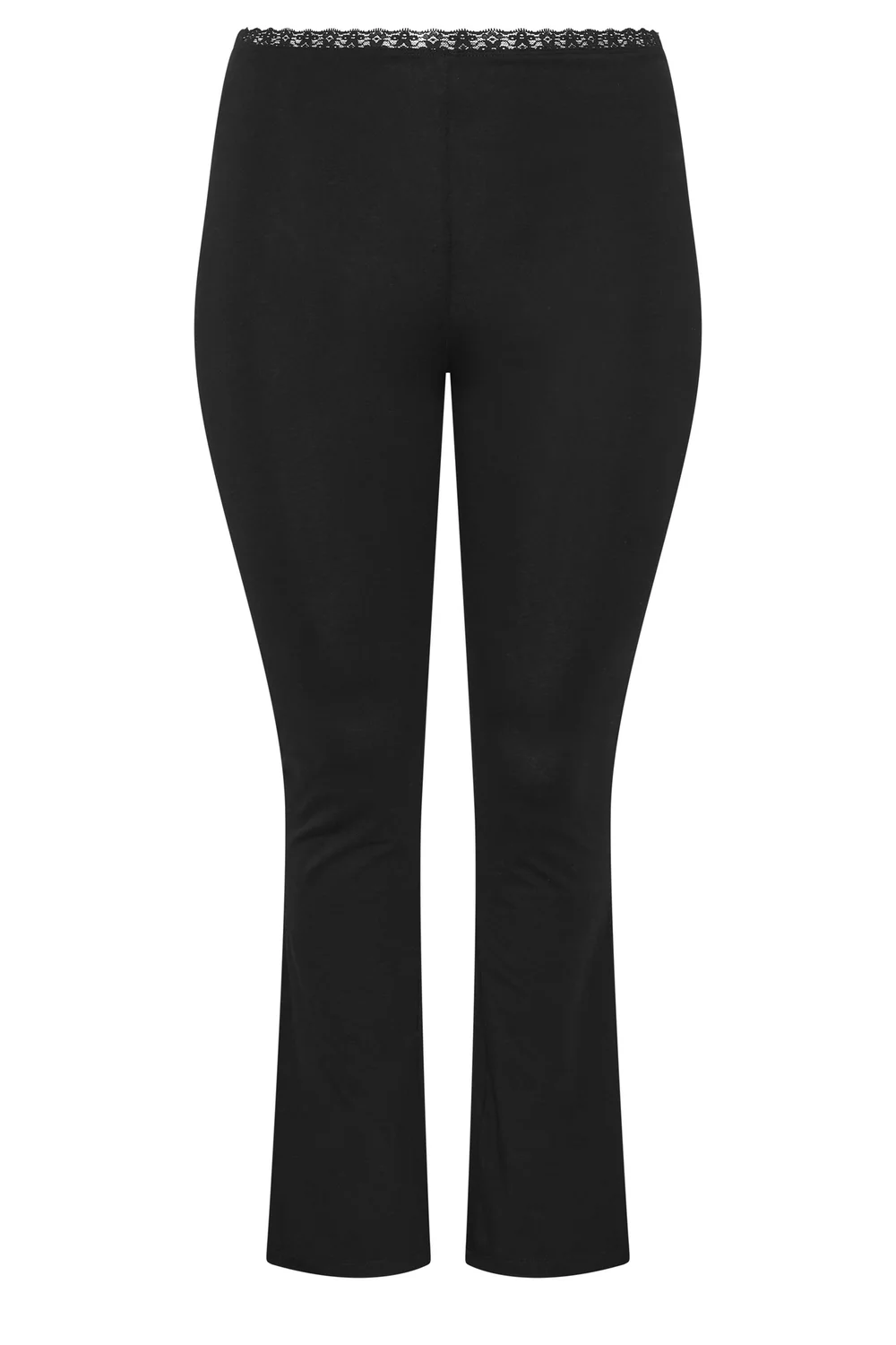 Yours Limited Collection Curve Black Lace Hem Leggings - 12 Image 5