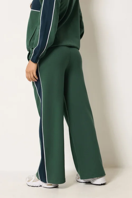 PixieGirl Petite Green & Navy Colour Block Joggers - 12/L27 Image 4