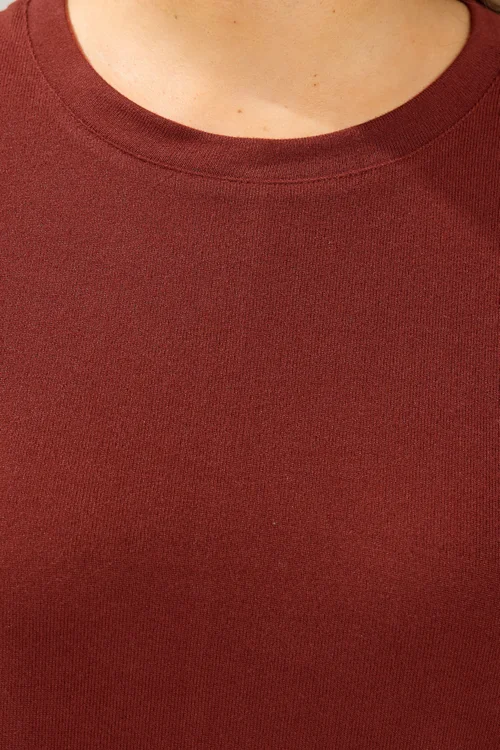 Yours Curve Rust Orange Soft Touch Jumper - 30-32 Image 4