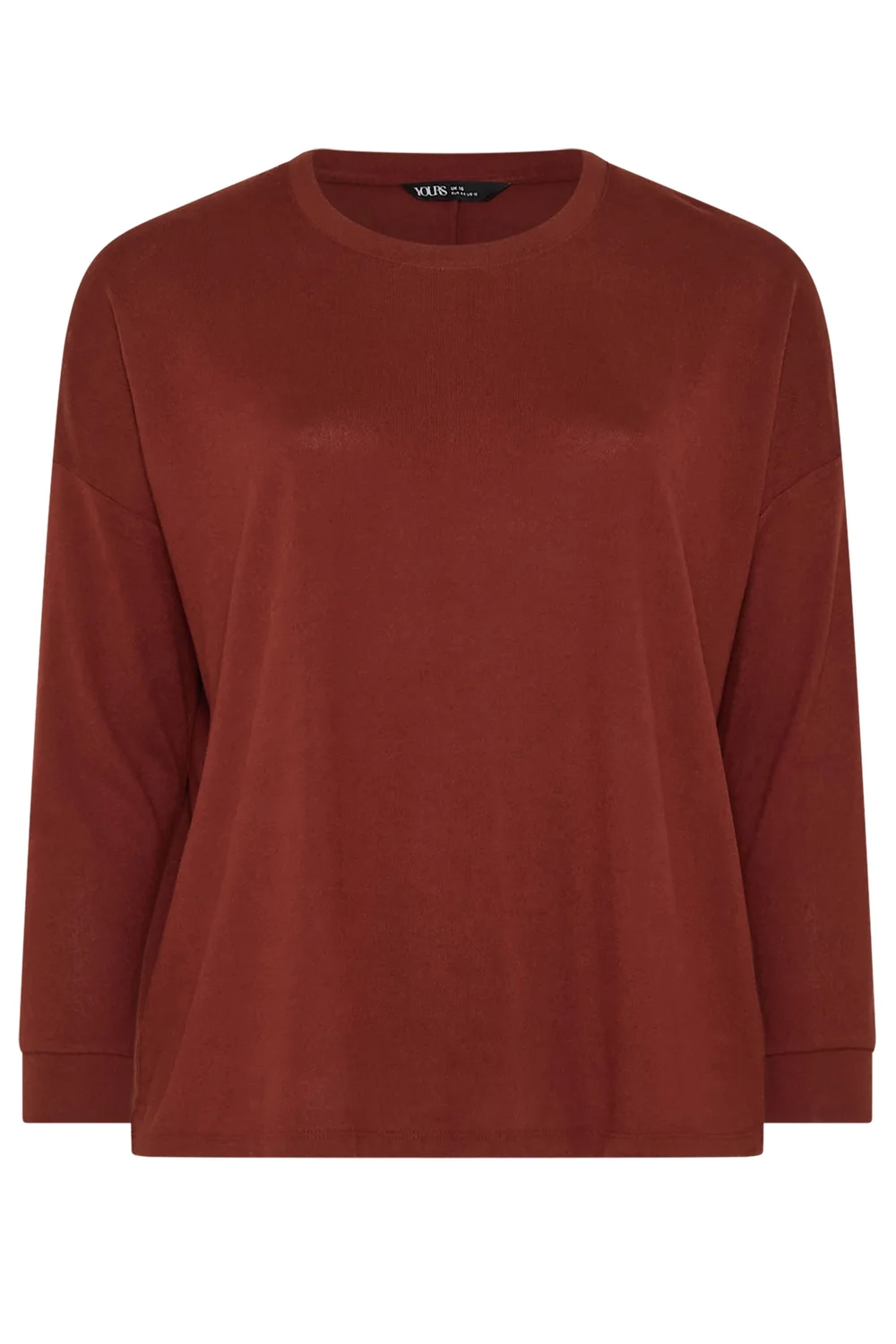 Yours Curve Rust Orange Soft Touch Jumper - 30-32 Image 5